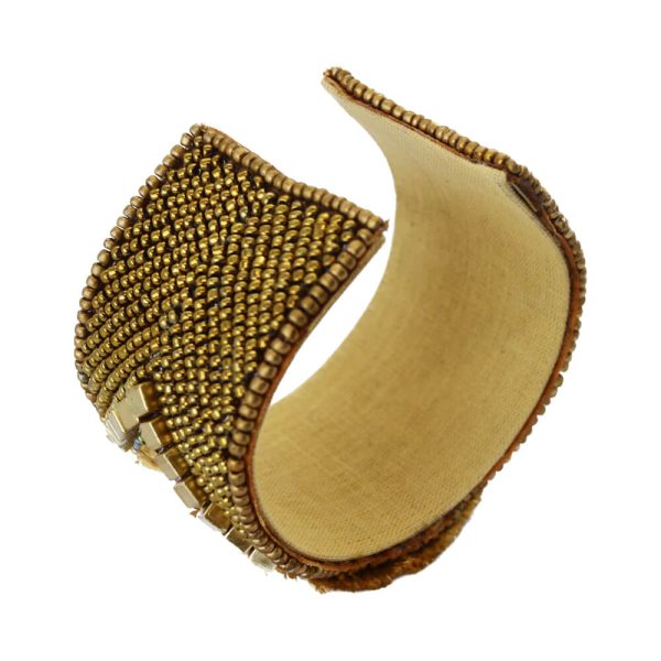 Golden Evil Eye Cuff