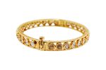 Stunning Gold Finish Kundan Bangles with Screw Lock - Image 2