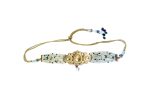 Dark Pink and Green Beaded Choker Set with Kundan & AD Stones - Image 6