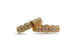 Vintage inspired set of broad Kundan Bangle with Gold finish - Image 4