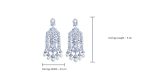 Cascading Glamour Stunning Chandelier Earrings Adorned with Multiple Tiers of CZ Stones - Image 4