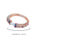Sparkling multicolored Pearl Bracelet Adorned with  American Diamonds Stones - Image 5